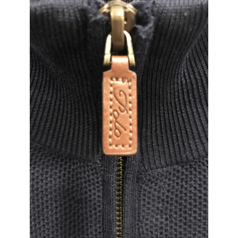 Polo Ralph Lauren Mens Sweater 1/4 Zip XXL Blue Pima Long Sleeve Blue Pony Golf